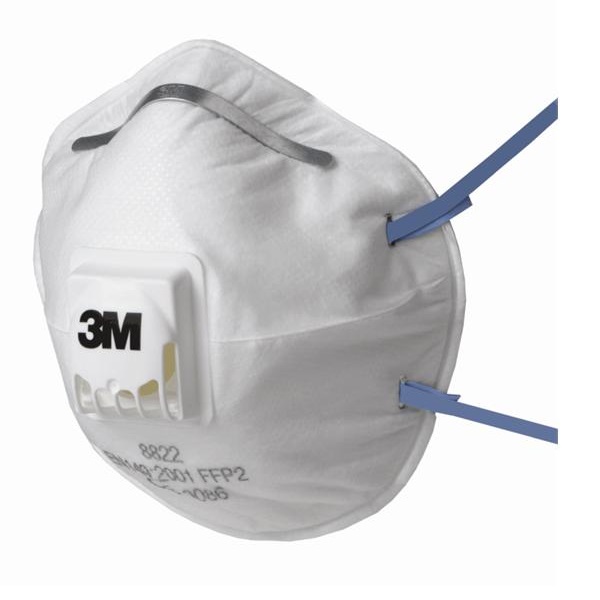 Mascarilla desechable 3M 8822 con Válvula FFP2 - Referencia 8822